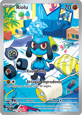 Carte Pokémon Riolu 215/198 – Écarlate et Violet