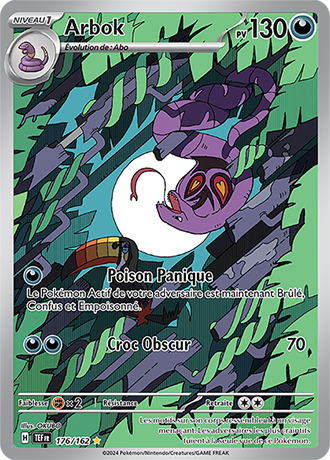 Carte Pokémon Arbok 176/162 – EV Forces Temporelles