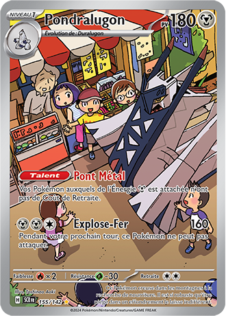 Carte Pokémon Pondralugon 155/142 – EV Couronne Stellaire