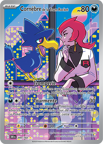 Carte Pokémon Cornèbre de la Team Rocket 200/182 – EV Rivalités Destinées