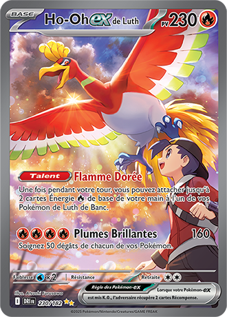 Carte Pokémon Ho-Oh ex de Luth 230/182 – EV Rivalités Destinées