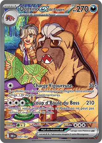 Carte Pokémon Dogrino ex de Pepper 235/182 – EV Rivalités Destinées