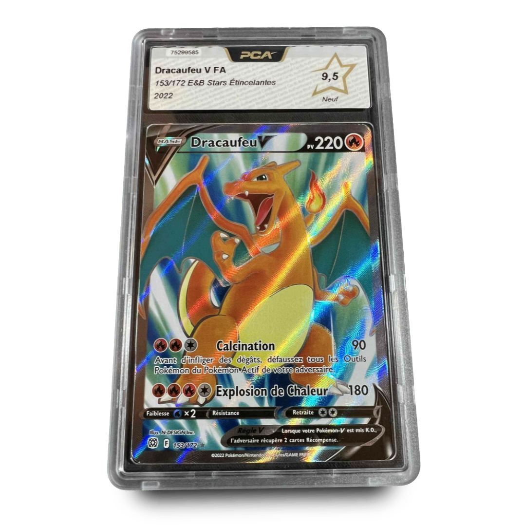Carte Gradée - PCA 9.5 - Dracaufeu V - 153/172 - Stars Etincelantes