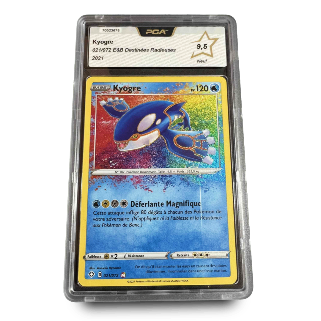 Carte Gradée - PCA 9.5 - Kyogre 21/72 - Destinées Radieuses
