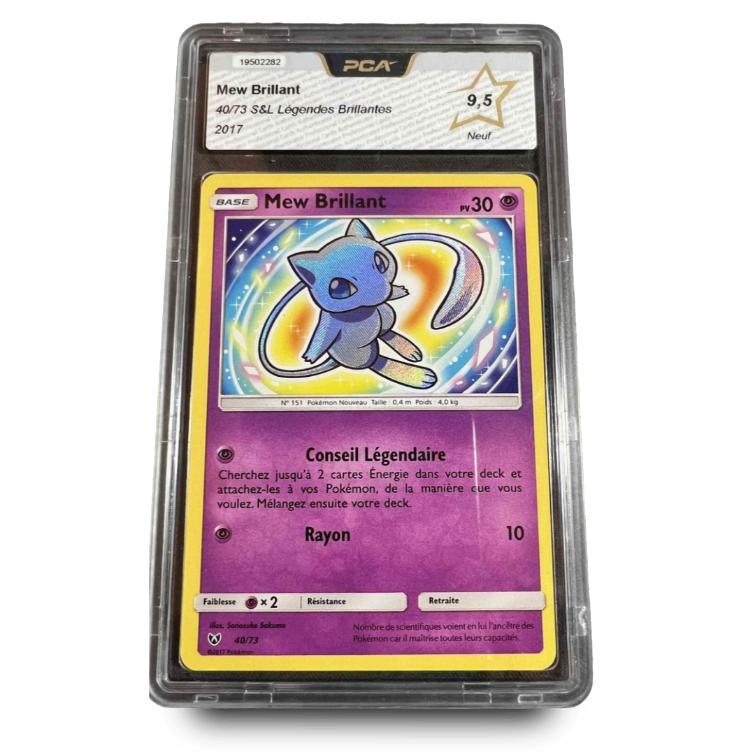 Carte Gradée - PCA 9.5 - Mew Brillant 40/73 - Légendes Brillantes