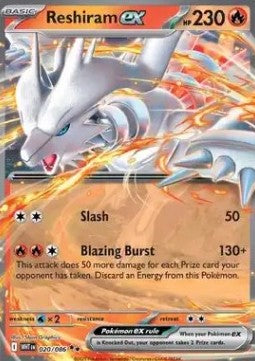 Carte Pokémon Reshiram ex 020/086 – EV Flamme Blanche