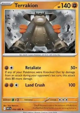 Carte Pokémon Terrakium 054/086 – EV Flamme Blanche