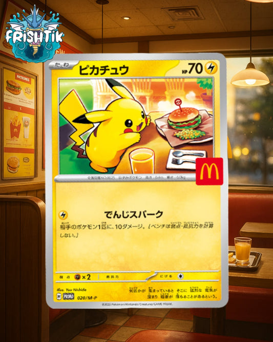 Carte Pokémon Pikachu McDonald Promo 020/MP - PROMO Mc Donald's