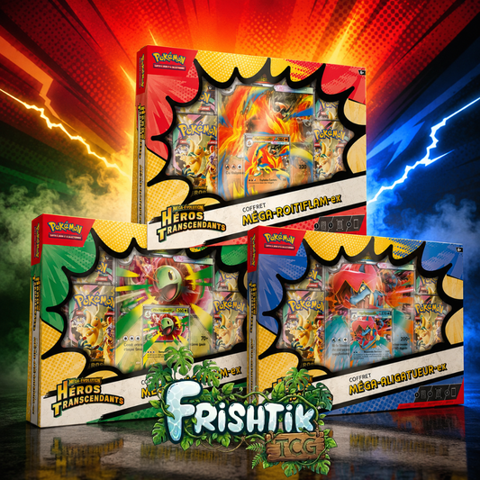 Pokémon ME2.5 Héros Transcendants – Coffret Premium Méga-Évolution (Modèle Aléatoire)