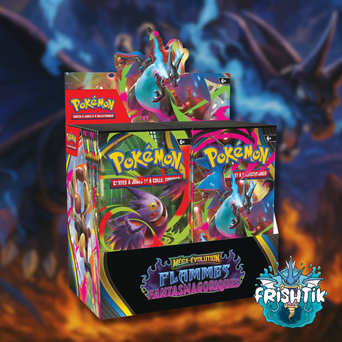 POKÉMON - Boîte de Boosters (36 Boosters) - FLAMMES FANTASMAGORIQUES | ME02 – FRANÇAIS