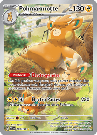 Carte Pokémon Pohmarmotte 209/198 – Écarlate et Violet