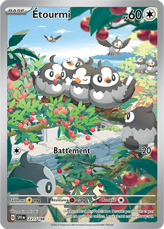 Carte Pokémon Etourmi 221/198 – Écarlate et Violet