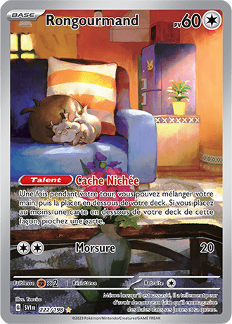 Carte Pokémon Rongourmand 222/198 – Écarlate et Violet