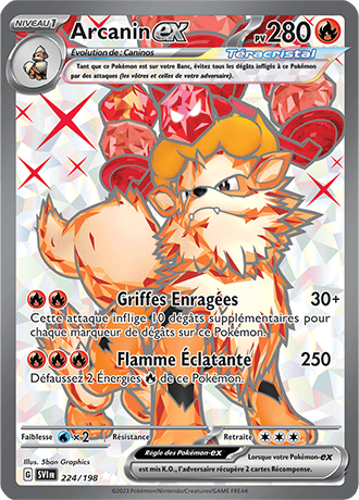 Carte Pokémon Arcanin ex 224/198 – Écarlate et Violet