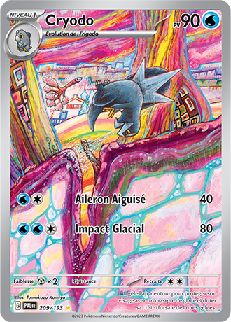 Carte Pokémon Cryodo 209/193 – EV Évolutions à Paldea