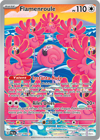 Carte Pokémon Flamenroule 227/193 – EV Évolutions à Paldea