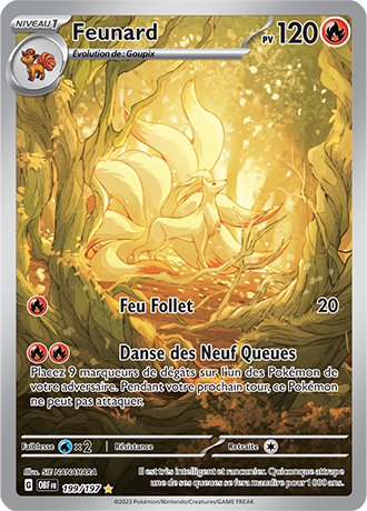 Carte Pokémon Feunard 199/197 – EV Flammes Obsidiennes