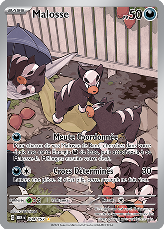 Carte Pokémon Malosse 204/197 – EV Flammes Obsidiennes