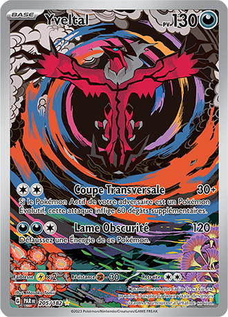 Carte Pokémon Yveltal 205 – EV Faille Paradoxe