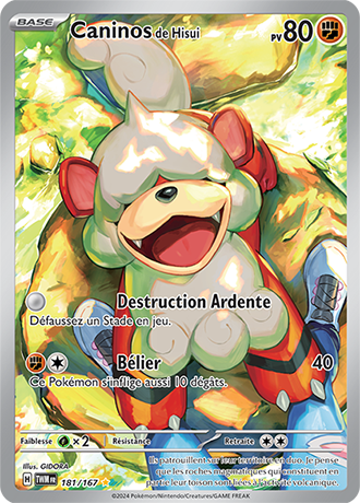 Carte Pokémon Caninos de Hisui 181/167 – EV Mascarade Crépusculaire