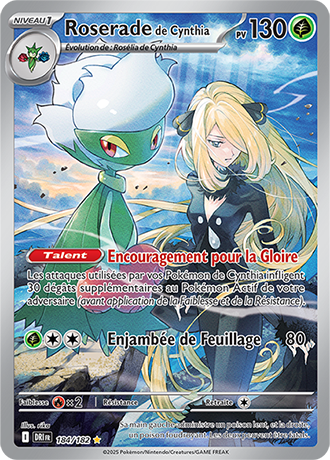 Carte Pokémon Roserade de Cynthia 184/182 – EV Rivalités Destinées