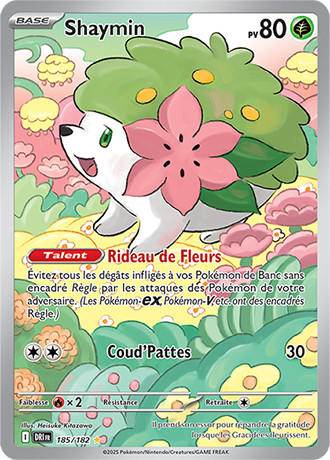 Carte Pokémon Shaymin 185/182 – EV Rivalités Destinées