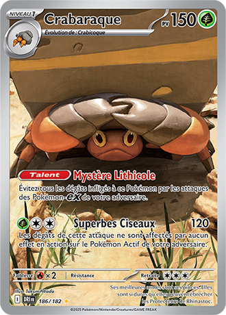 Carte Pokémon Crabaraque 186/182 – EV Rivalités Destinées