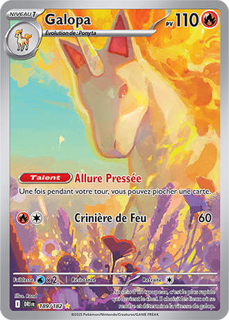 Carte Pokémon Galopa 189/182 – EV Rivalités Destinées