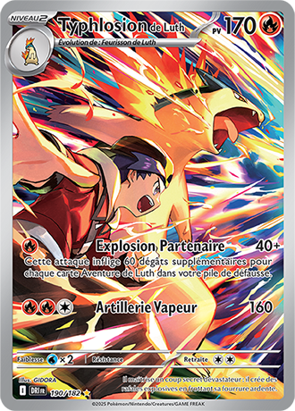 Carte Pokémon Typhlosion de Luth 190/182 – EV Rivalités Destinées