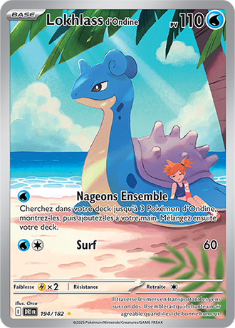 Carte Pokémon Lokhlass d’Ondine 194/182 – EV Rivalités Destinées