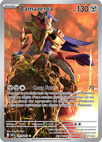 Carte Pokémon Zamazenta 201/182 – EV Rivalités Destinées