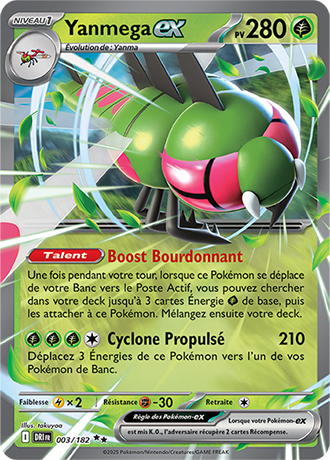 Carte Pokémon Yanmega ex 003/182 – EV Rivalités Destinées