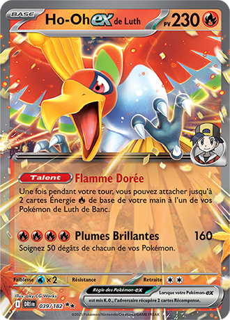 Carte Pokémon Ho-Oh ex de Luth 039/182 – EV Rivalités Destinées