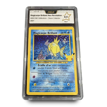 Carte Gradée - PCA 9.5 - Magicarpe Brillant 66/64 - Célébrations