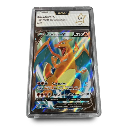 Carte Gradée - PCA 9.5 - Dracaufeu V - 153/172 - Stars Etincelantes