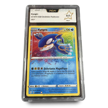 Carte Gradée - PCA 9.5 - Kyogre 21/72 - Destinées Radieuses