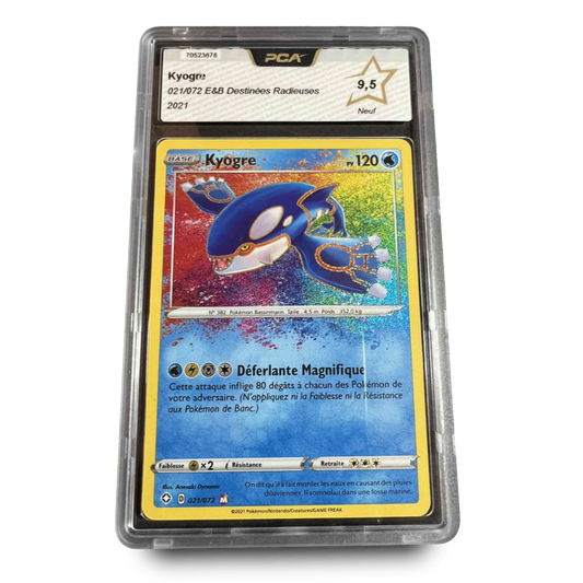 Carte Gradée - PCA 9.5 - Kyogre 21/72 - Destinées Radieuses