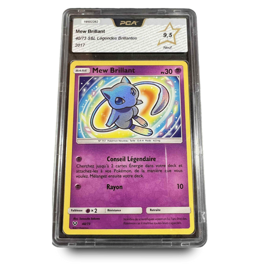 Carte Gradée - PCA 9.5 - Mew Brillant 40/73 - Légendes Brillantes