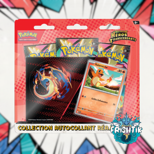 Tripack Pokémon Héros Ascendants | Salamèche | 3 Boosters Officiels Pokémon TCG